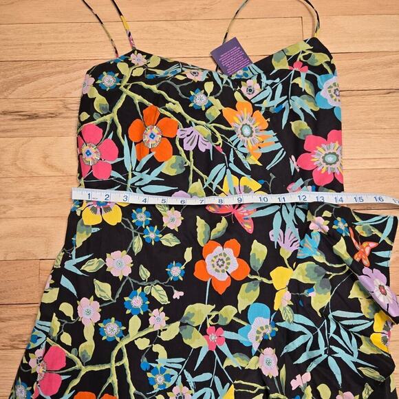 NWT J. Crew Liberty Pavilion Ruffle Floral Print Dress 4 - Picture 7 of 10